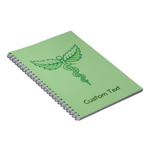 Caduceus with Leaves Notebook