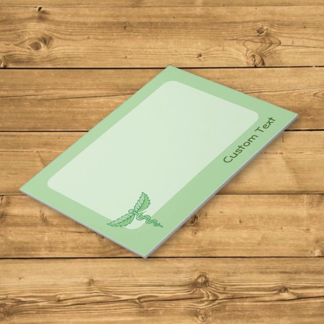 Caduceus with Leaves Notepad (Creator Uploaded)