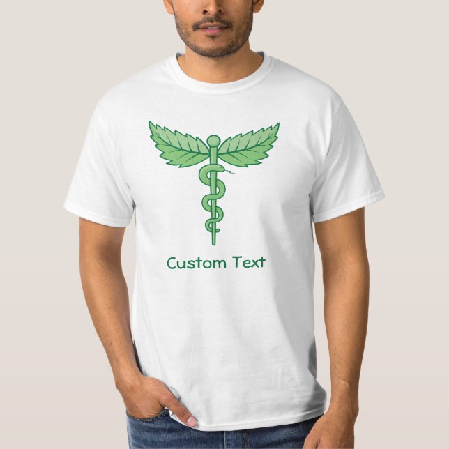 Caduceus with Leaves T-Shirt (Front)