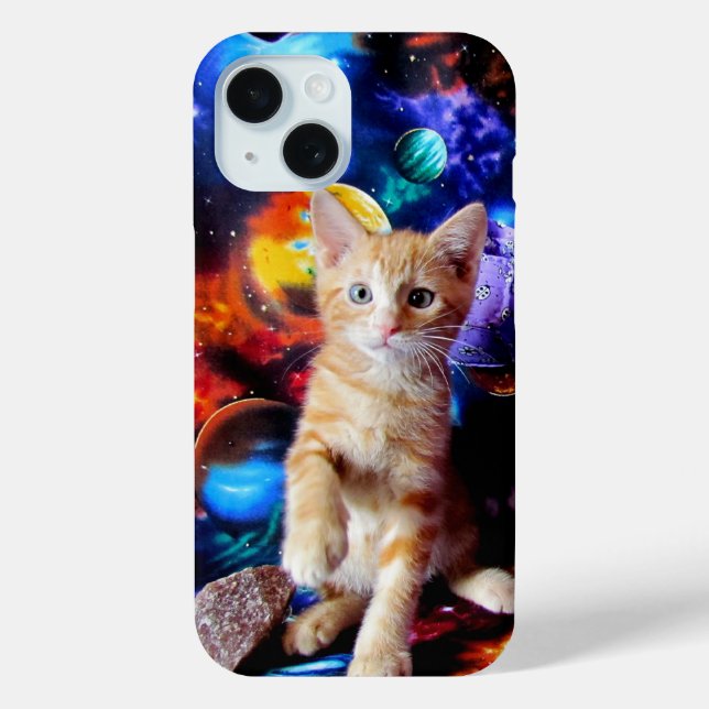 Caelin the Outer Space Cat Phone Case (Back)
