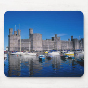 Caernarfon Castle, Gwynedd, Wales Mouse Pad