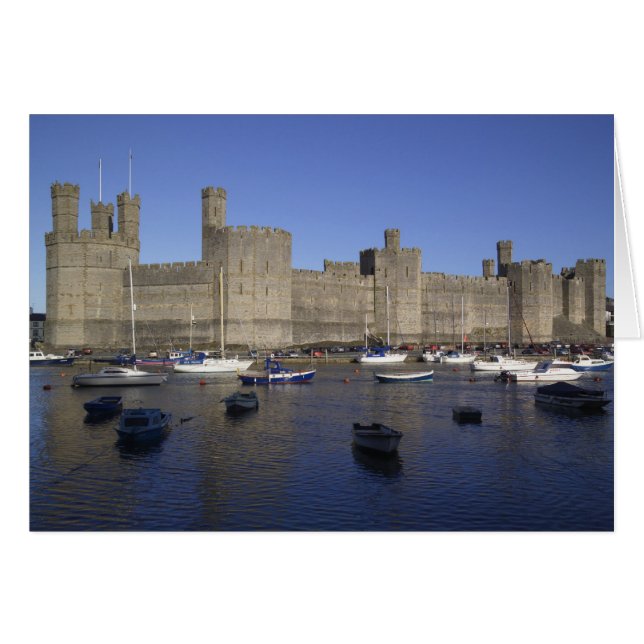 Caernarfon Castle, Gwynedd, Wales (RF) (Front Horizontal)