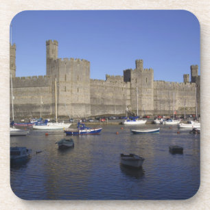 Caernarfon Castle, Gwynedd, Wales (RF) Coaster