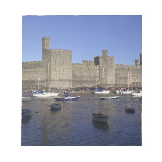 Caernarfon Castle, Gwynedd, Wales (RF) Notepad (Front)