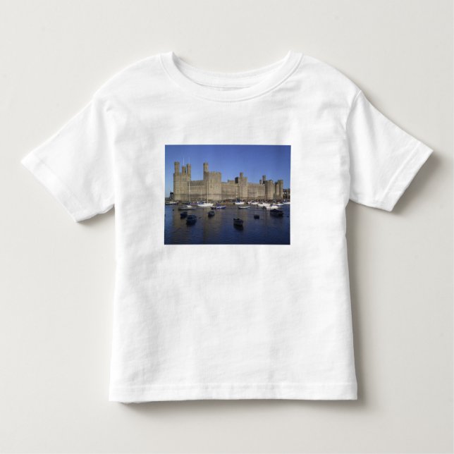 Caernarfon Castle, Gwynedd, Wales (RF) Toddler T-Shirt (Front)