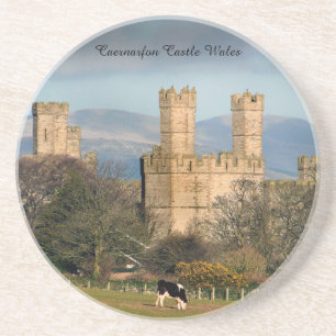 Caernarfon Castle Wales. Coaster