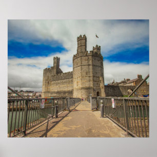 Caernarfon Castle Wales. Poster