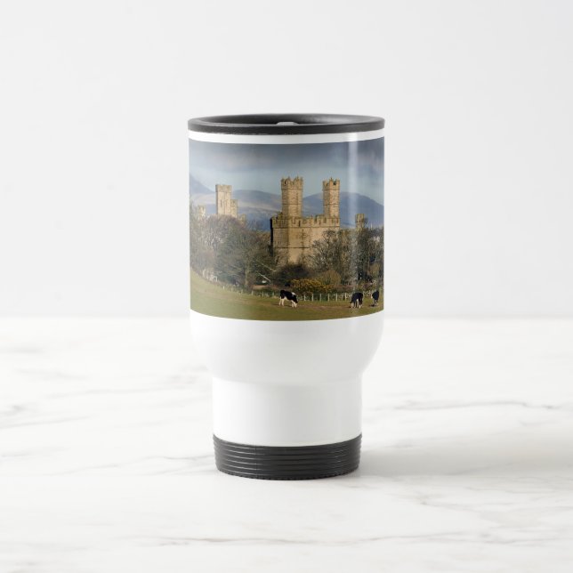Caernarfon castle Wales Travel Mugs. Travel Mug (Center)