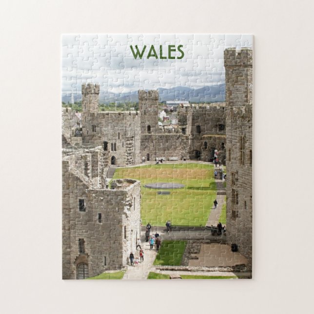 Caernarfon Castle, Wales, United Kingdom 1 Jigsaw Puzzle (Vertical)