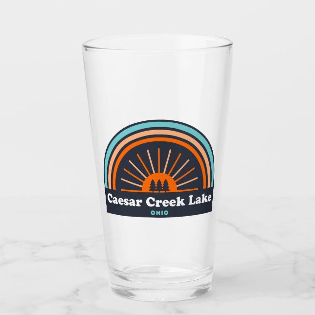 Caesar Creek Lake Ohio Rainbow Glass (Front)