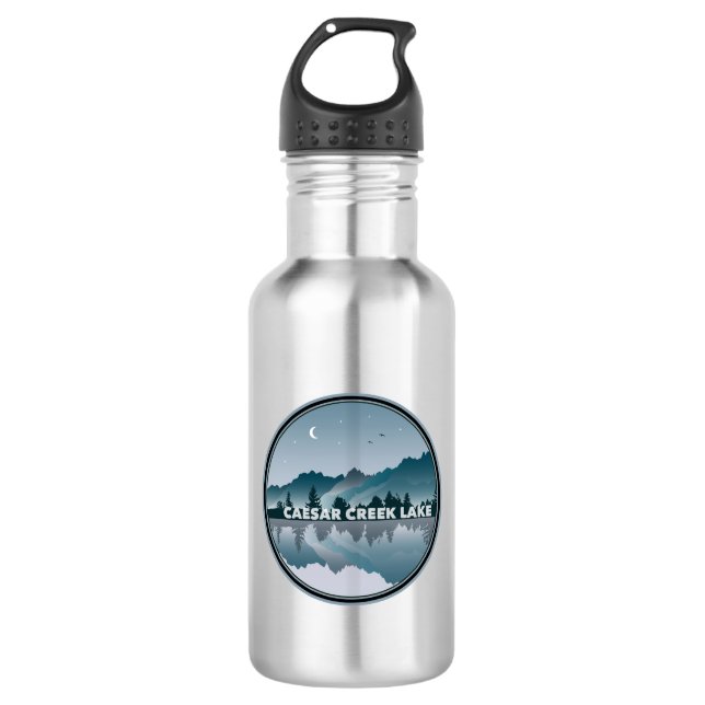 Caesar Creek Lake Ohio Reflection 532 Ml Water Bottle (Front)