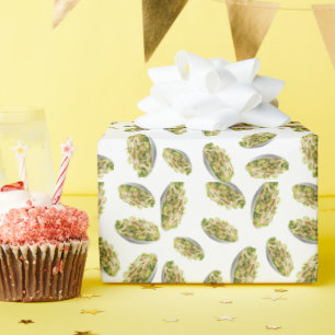 Caesar salad pattern wrapping paper