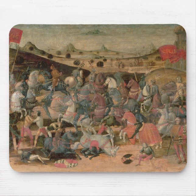 Caesar Triumphing in Battle (tempera on panel) Mouse Pad (Front)