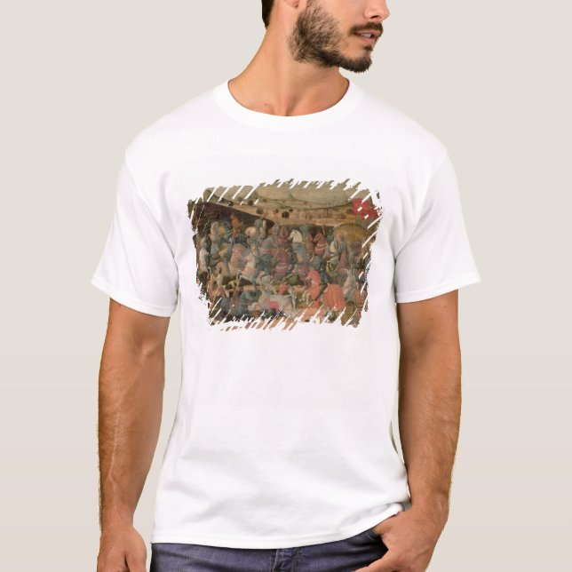 Caesar Triumphing in Battle (tempera on panel) T-Shirt (Front)