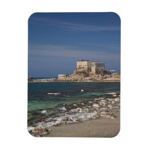 Caesarea ruins of port built by Herod the Great 2 Magnet