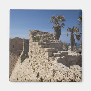 Caesarea ruins of port built by Herod the Great 3 Magnet