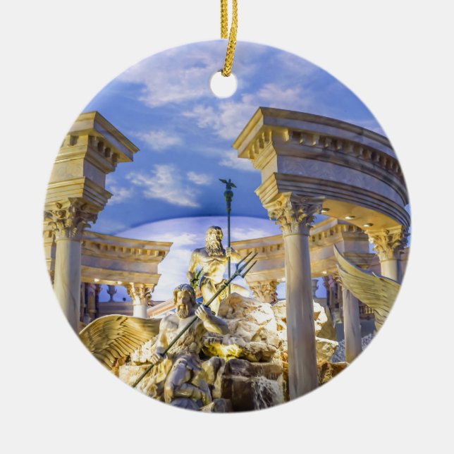 Caesars Palace Las Vegas Statue Hotel Casino Ceramic Tree Decoration (Front)