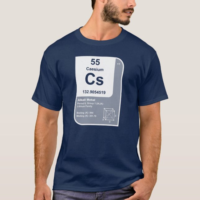 Caesium (Cs) T-Shirt (Front)