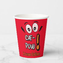 caf-pow funny mug