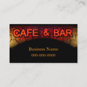 Cafe and Bar Business Card