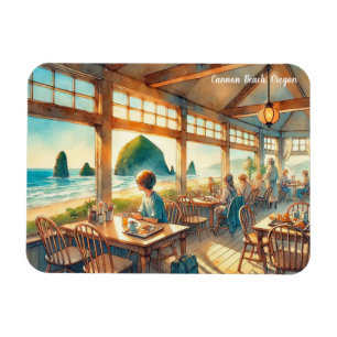 Cafe at Cannon Beach Oregon Magnet