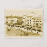 Cafe at Piazza Bra - Verona, Italy Postcard