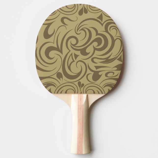 Café Au Lait Ping Pong Paddle (Front)