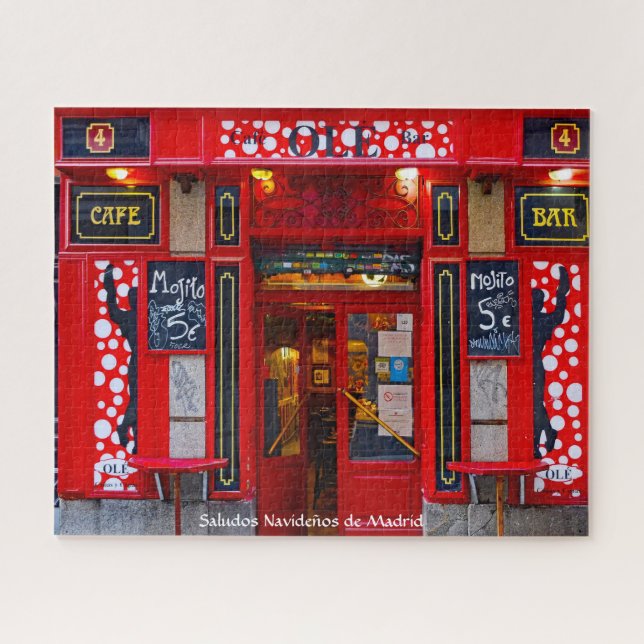 Cafe Bar Madrid. Jigsaw Puzzle (Horizontal)
