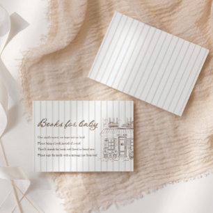 Cafe Bebe Baby Shower Books For Baby  Enclosure Card