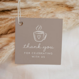 Cafe Bebe Home Coffee Baby Shower Espresso Favour Tags