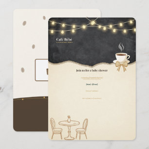 Café Bébé Toast to Baby Shower Invitation