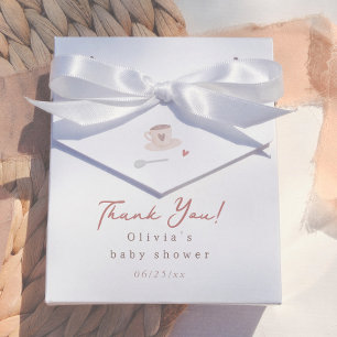 Cafe Bebe Watercolor Baby Shower Thank You Favour Box