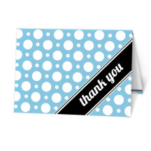 Cafe Blue Assorted Polka Dot Thank You Cards