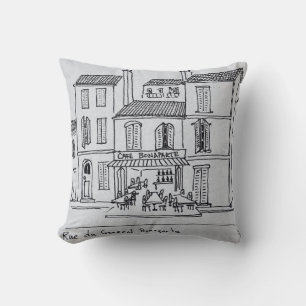 Cafe Bonaparte on Rue du General Bonaparte Cushion
