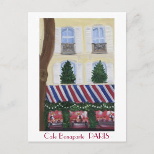 Cafe Bonaparte PARIS Postcard
