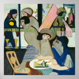 Cafe by Ernst Ludwig Kirchner Poster