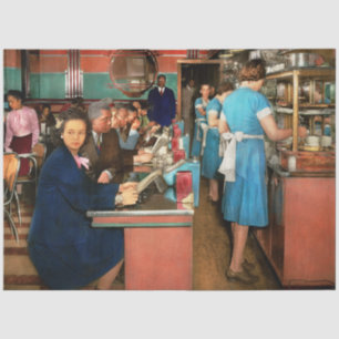 Cafe - Chicago IL - Perfect Eat Shop 1942 Tissue Paper