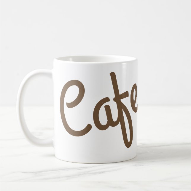 Cafe Coffee Mug (Left)