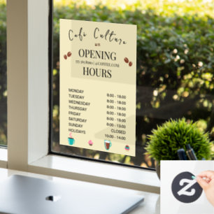 Cafe Coffee Shop Opening Times