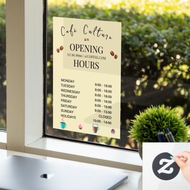 Cafe Coffee Shop Opening Times (Office)