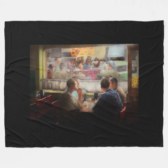 Cafe - Cold drinks with friends 1941 Fleece Blanket