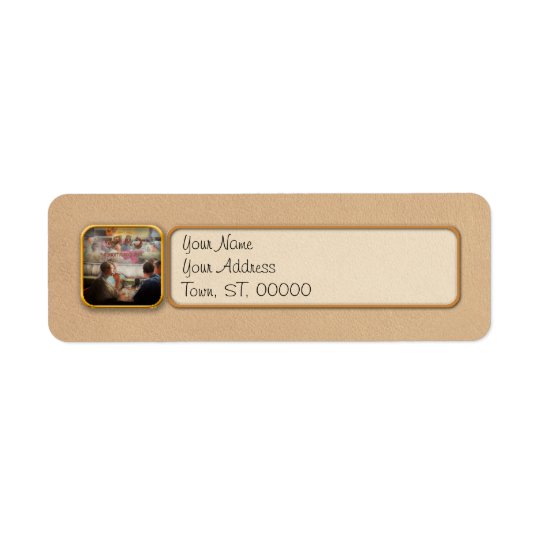 Cafe - Cold drinks with friends 1941 Return Address Label