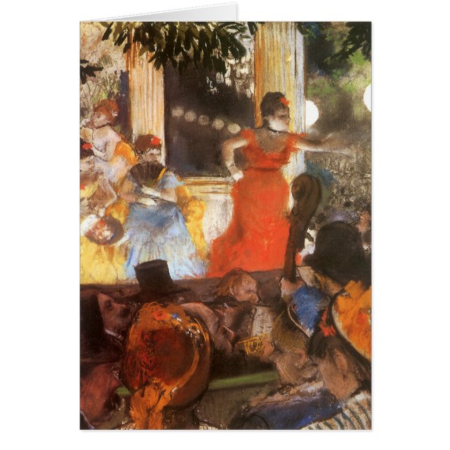 Cafe Concert at Les Ambassadeurs by Edgar Degas (Front)