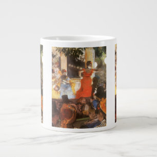 Cafe Concert at Les Ambassadeurs by Edgar Degas Large Coffee Mug