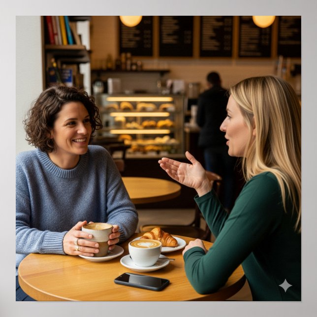 Cafe Conversation Poster (Front)