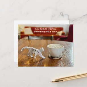 Café Culture Travel, Coffee Lover Travel Postcard