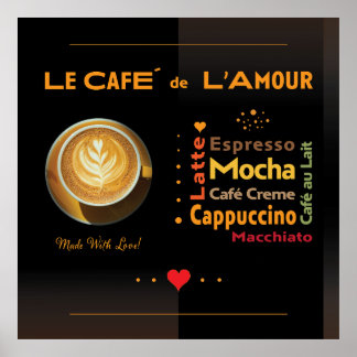 Cafe De L'Amour Poster