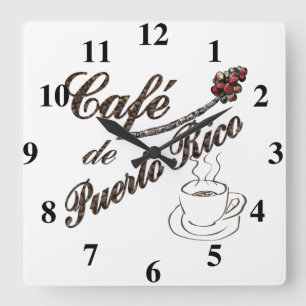 Cafe de Puerto Rico Wall Clock