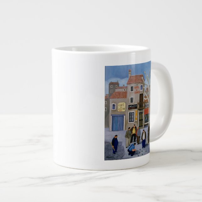 Cafe du Centre Large Coffee Mug (Front Right)
