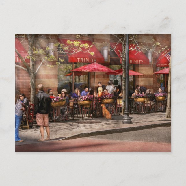 Cafe - Hoboken, NJ - Cafe Trinity Postcard (Front)